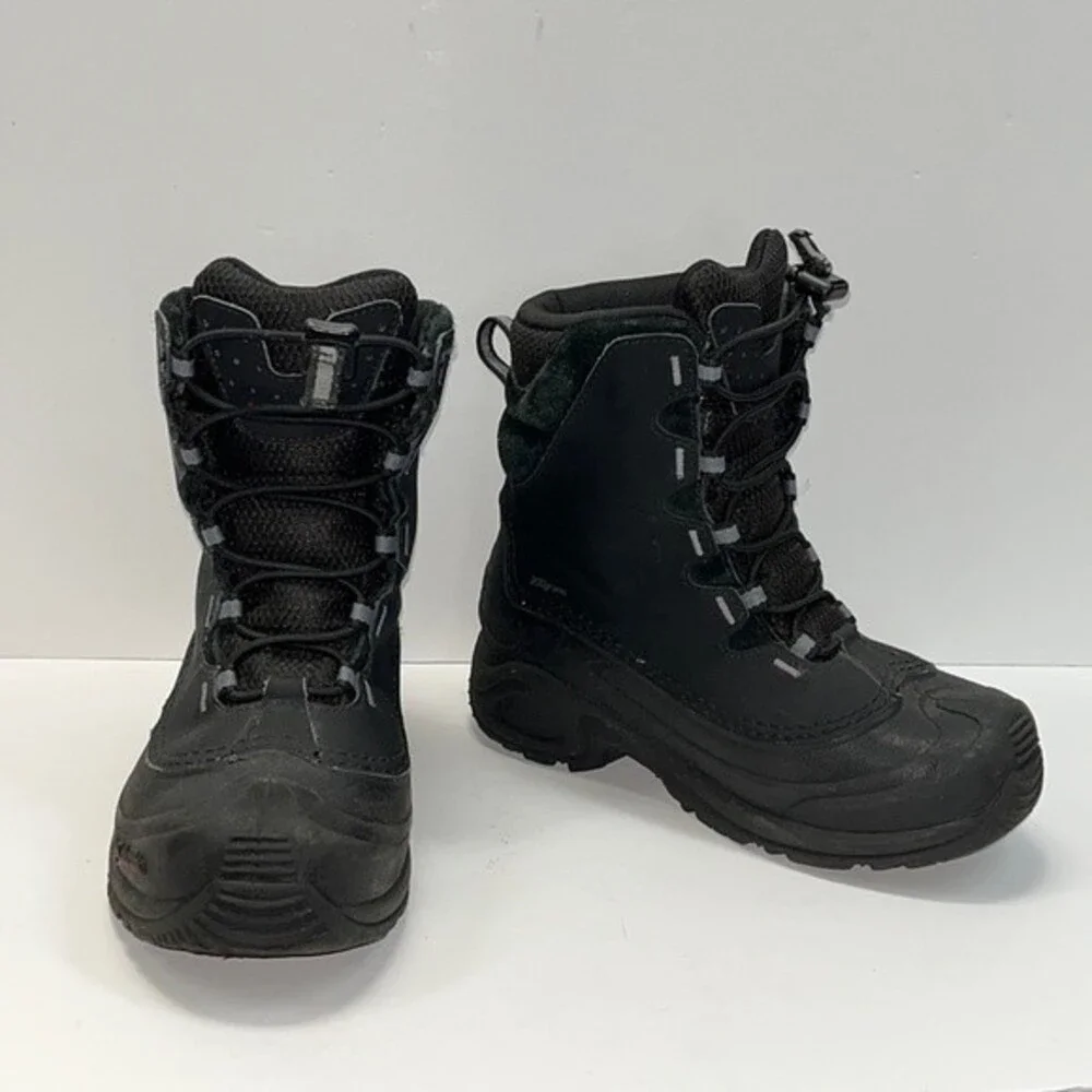 Columbia Size 3 Bugaboot II 200 Gram Snow Boots - Kids  Black
